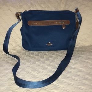 Blue Coach bag